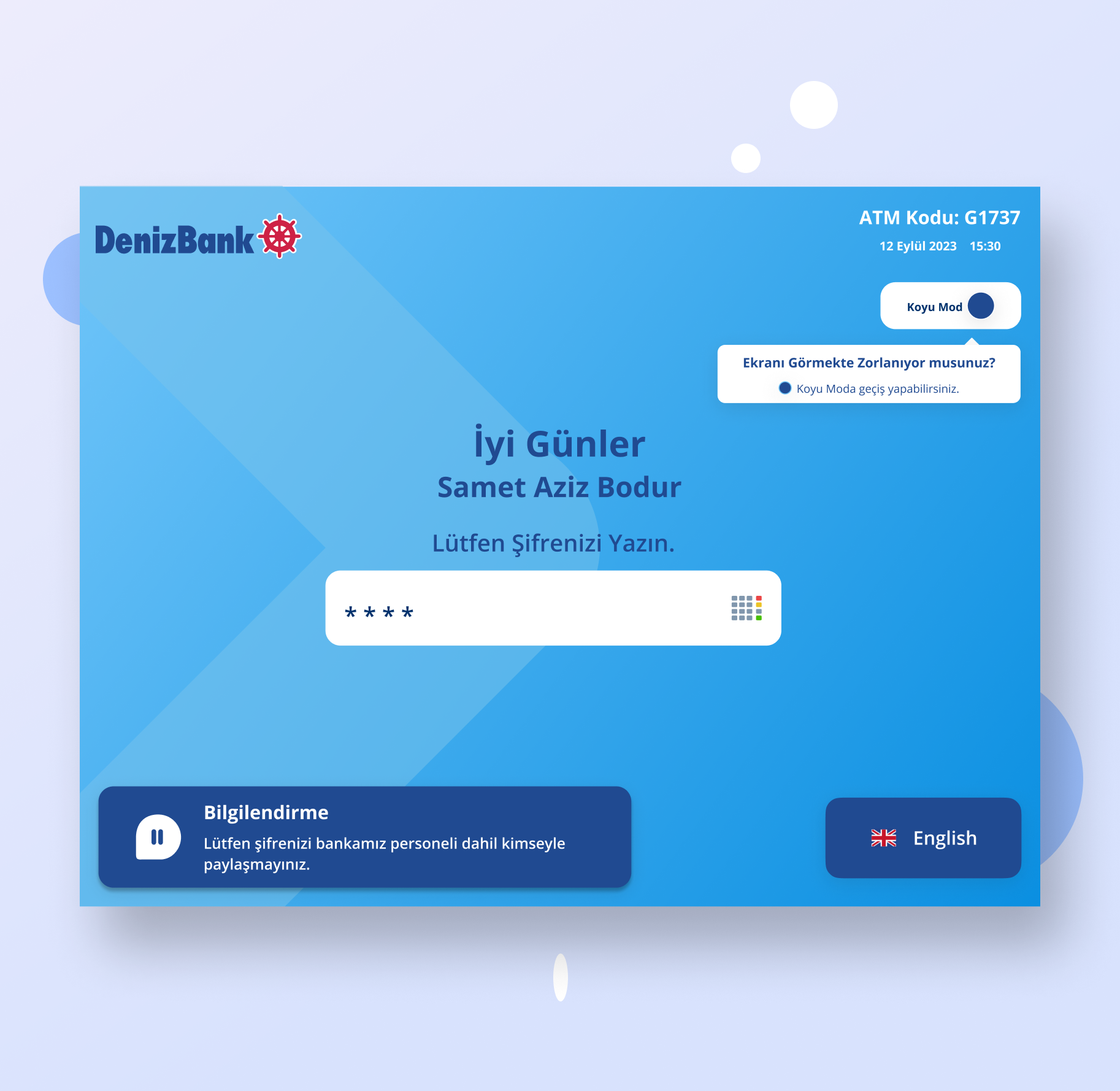 ATM Login Süreçleri